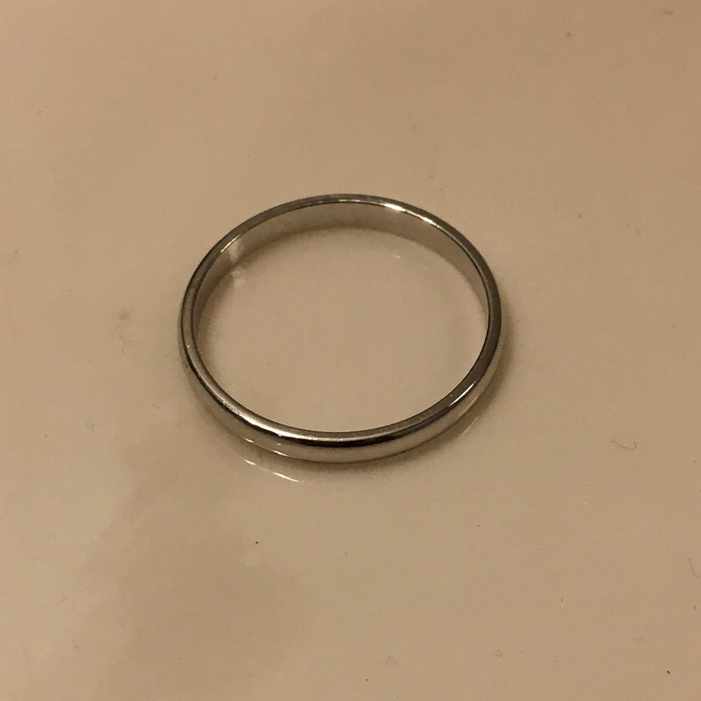 White gold wedding band